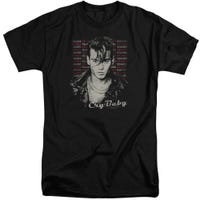 Cry Baby Drapes & Squares Movie Poster Tall T-Shirt