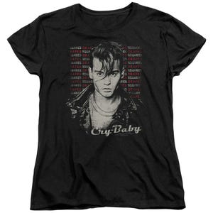 Cry Baby Drapes & Squares Movie Poster Women's T-Shirt