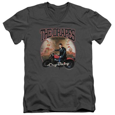 Cry Baby The Drapes 1954 Balitmore Bike Club V-Neck T-Shirt