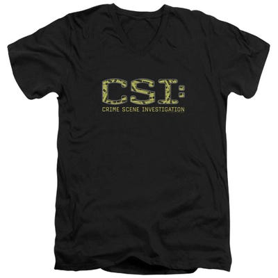CSI Collage Logo V-Neck T-Shirt