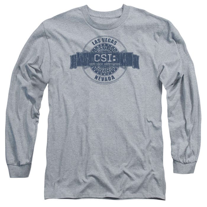 CSI Distressed Logo Las Vegas Badge Long Sleeve Shirt