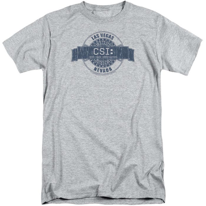 CSI Distressed Logo Las Vegas Badge Tall T-Shirt
