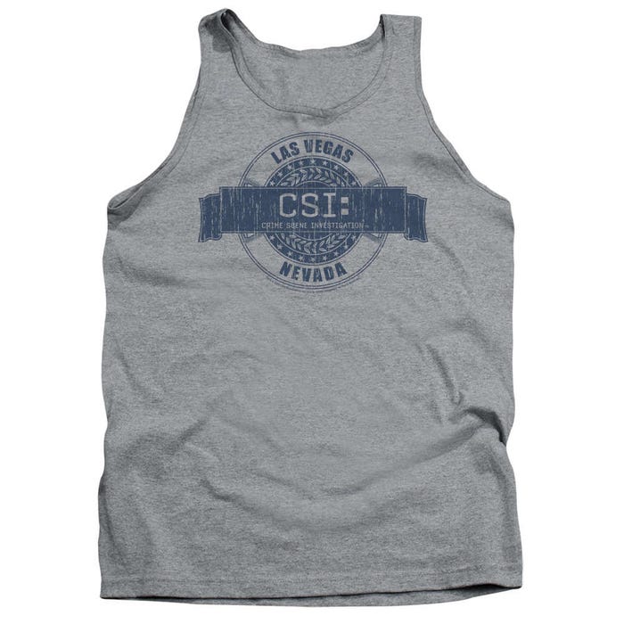 CSI Distressed Logo Las Vegas Badge Tank Top