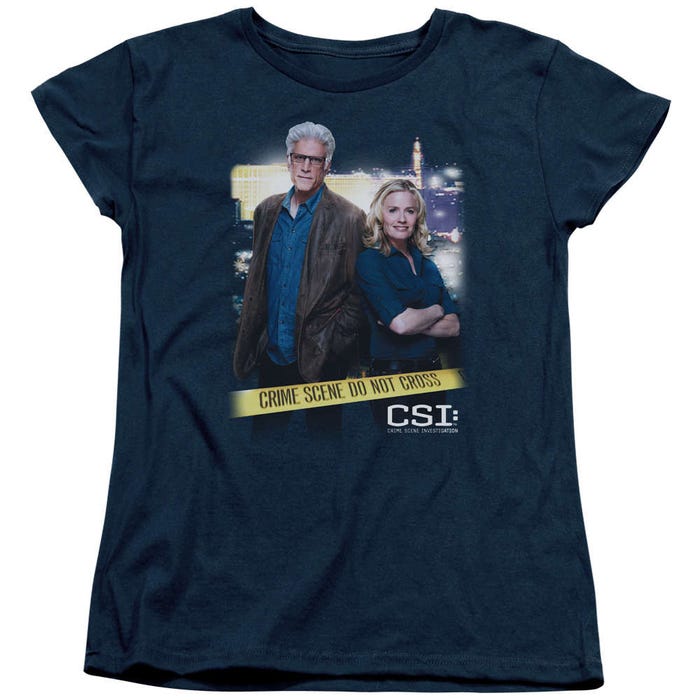 CSI Do Not Cross Crime Scene Womens T-Shirt