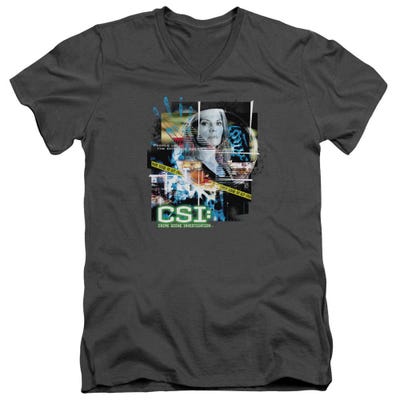 CSI Evidence Collage V-Neck T-Shirt