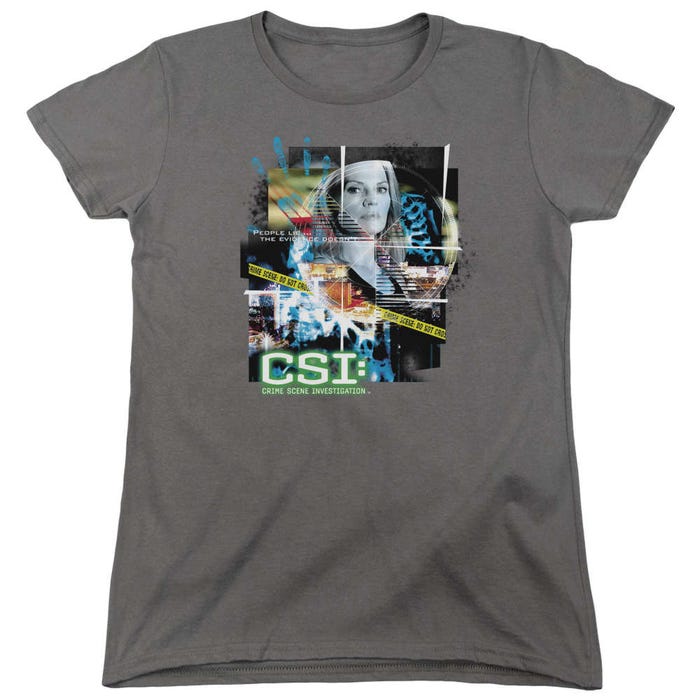 CSI Evidence Collage Womens T-Shirt