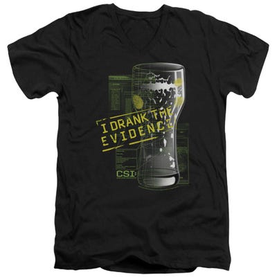 CSI I Drank The Evidence V-Neck T-Shirt