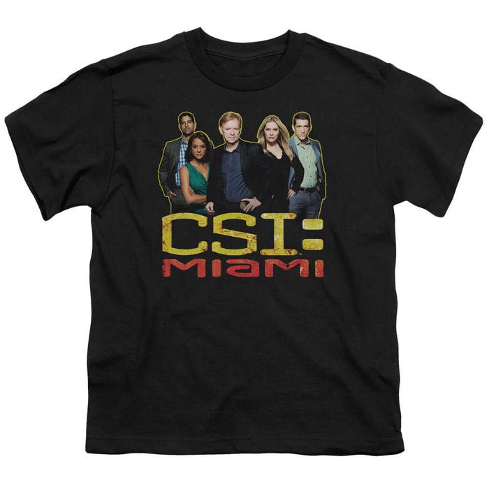 CSI Miami The Cast In Black Kids T-Shirt
