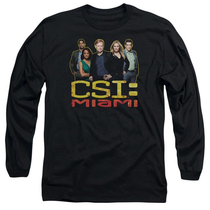 CSI Miami The Cast In Black Long Sleeve Shirt