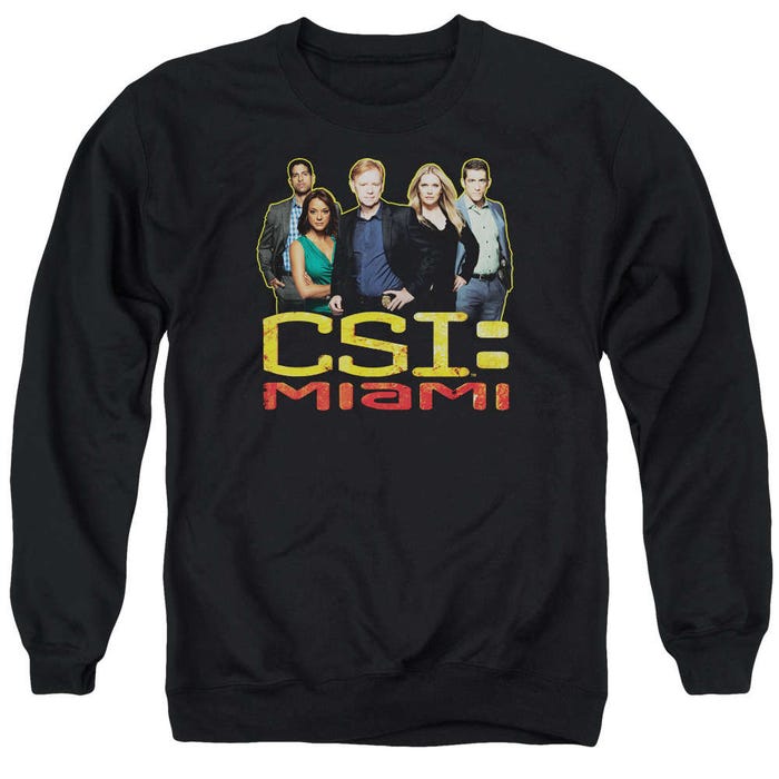 CSI Miami The Cast In Black Sweatshirt