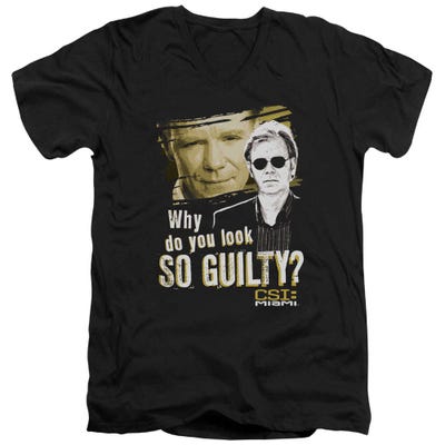 CSI Miami Why So Guilty V-Neck T-Shirt