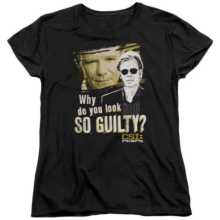 CSI Miami Why So Guilty Womens T-Shirt
