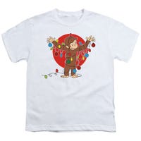 Curious George Christmas Lights Kids T-Shirt