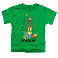 Curious George Christmas Stackin' The Tree Toddler T-Shirt