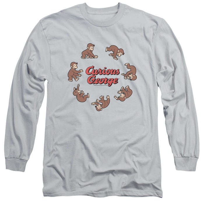 Curious George Rolling Fun Der Monkey Long Sleeve Shirt
