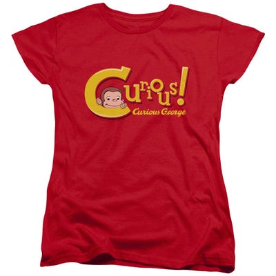 Curious Geroge Classic Curious! Logo Womens T-Shirt