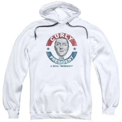 Curly For President A real Wise Guy Three Stooges Hoodie