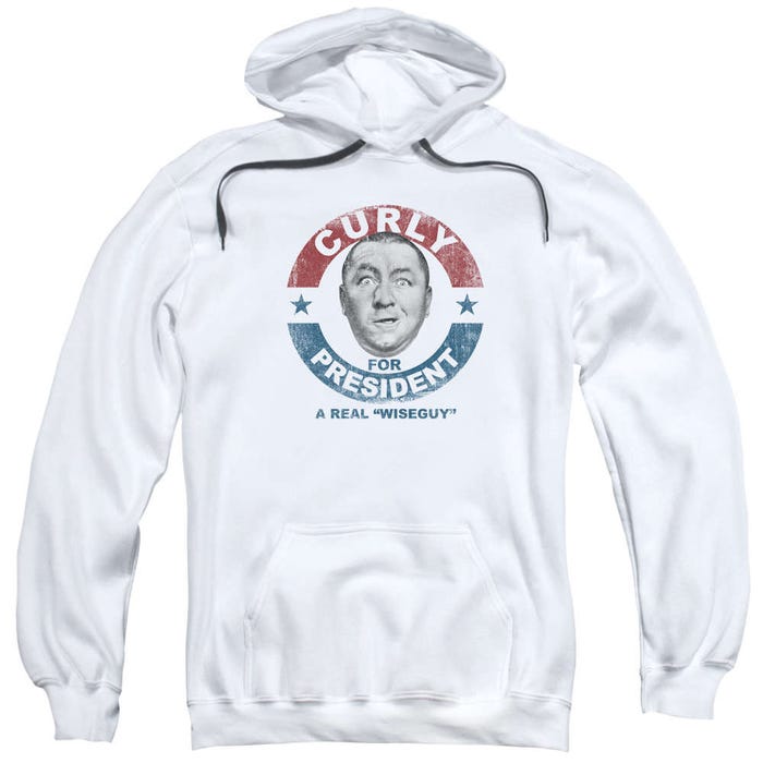 Curly For President A real Wise Guy Three Stooges Hoodie