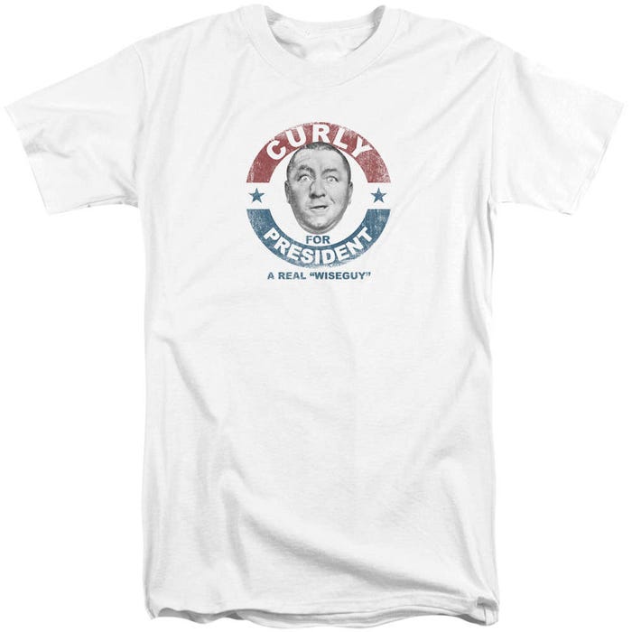 Curly For President A real Wise Guy Three Stooges Tall T-Shirt