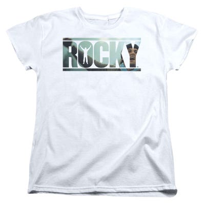 Cutout Logo Rocky Womens T-Shirt