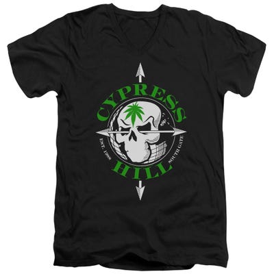 Cypress Hill Skull and Arrows V-Neck T-Shirt