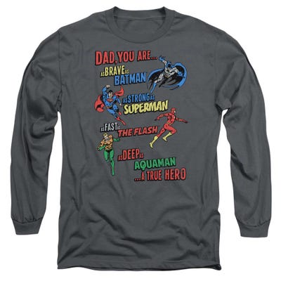 Dad Hero Justice League Long Sleeve Shirt