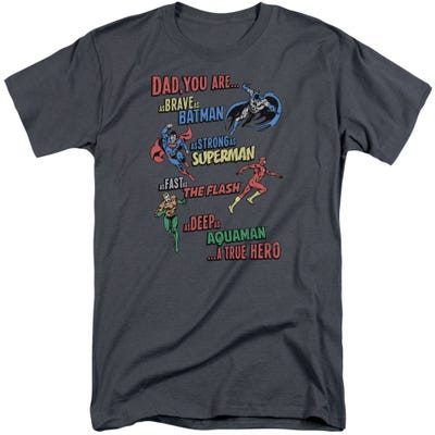 Dad Hero Justice League Tall T-Shirt