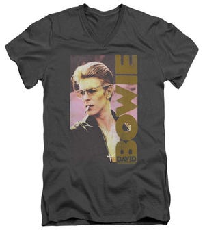 David Bowie Smokin V-Neck T-Shirt