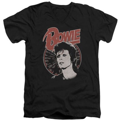 David Bowie Space Oddity Retro V-Neck T-Shirt