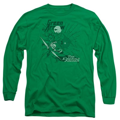 DC GREEN ARROW THE EMERALD ARCHER Long Sleeve Shirt