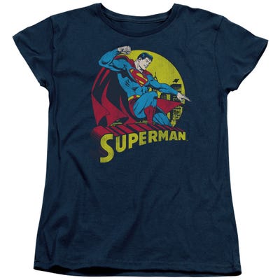 Vintage Superman Womens T-Shirt