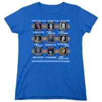 STAGE SELECT YOUR VILLAIN DC COMICS Womens T-Shirt