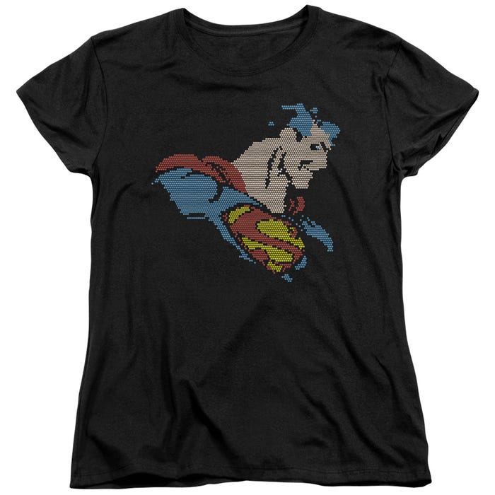 Superman Pixelated Womens T-Shirt