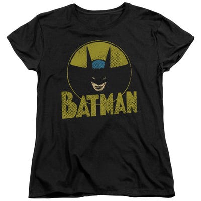 Batman Retro Circle Bat Womens T-Shirt