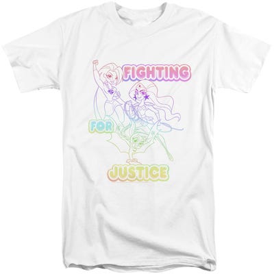 FIGHTING FOR JUSTICE DC Super Hero Girls Tall T-Shirt
