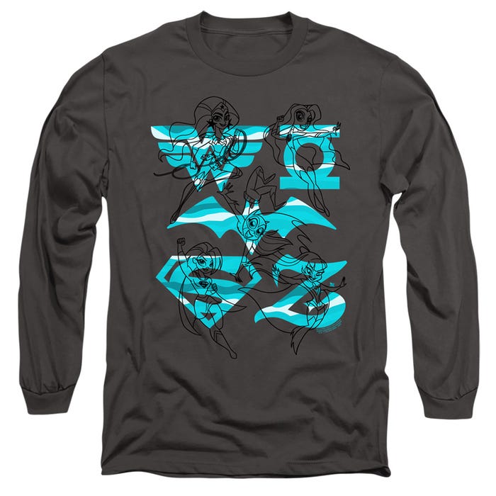 DC Super Hero Girls Group Long Sleeve Shirt