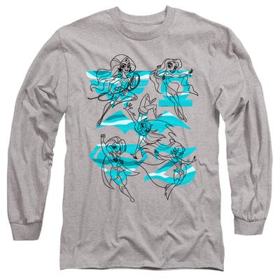DC Super Hero Girls LINE ART GROUP Long Sleeve Shirt