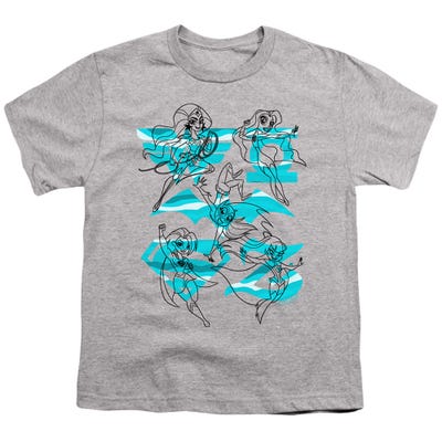 DC Super Hero Girls LINE ART GROUP Kids T-Shirt