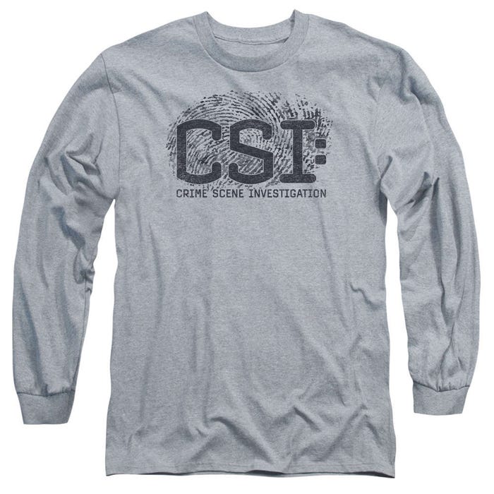 Distressed CSI Logo Long Sleeve Shirt