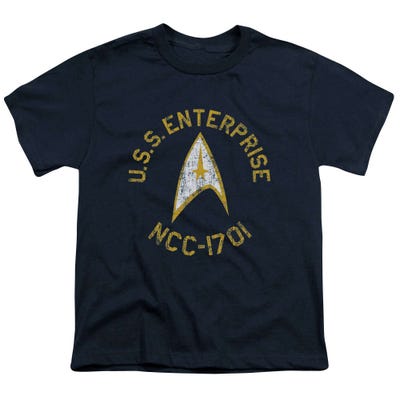 Distressed Star Trek Collegiate Kids T-Shirt