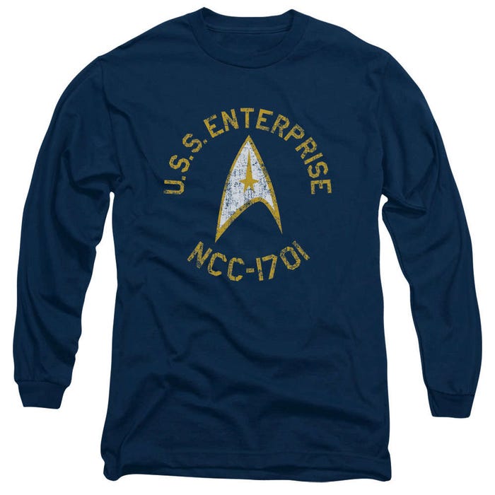 Distressed Star Trek Collegiate Long Sleeve Shirt