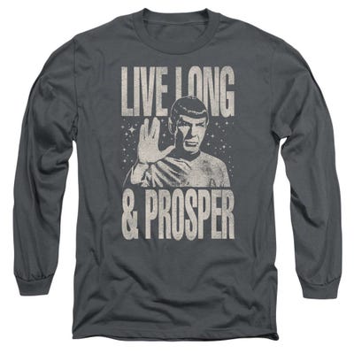 Distressed Star Trek Spock Prosper Long Sleeve Shirt