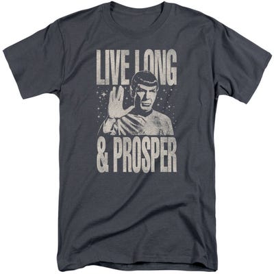 Distressed Star Trek Spock Prosper Tall T-Shirt