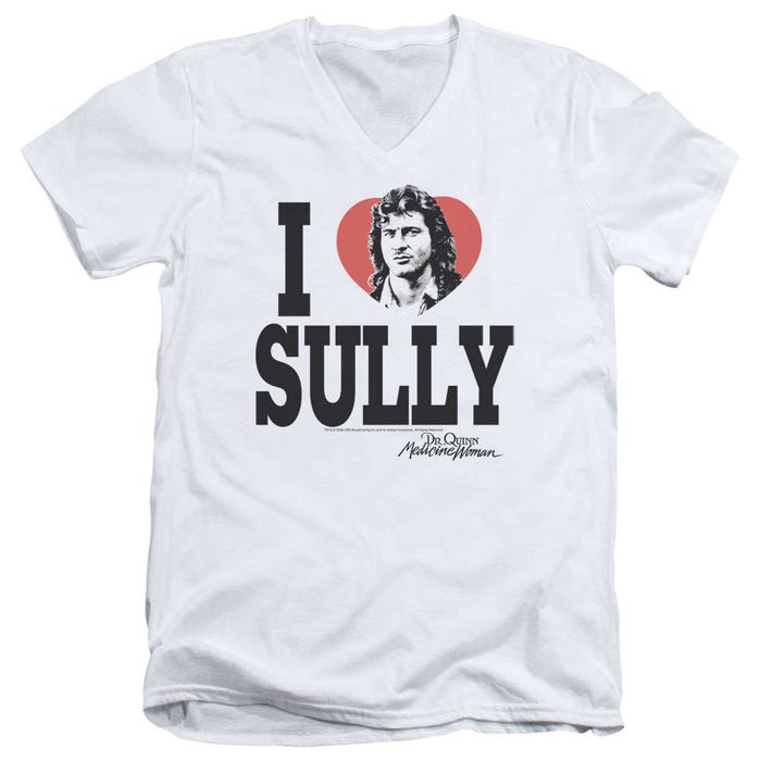 Dr. Quinn I Heart Sully V-Neck T-Shirt