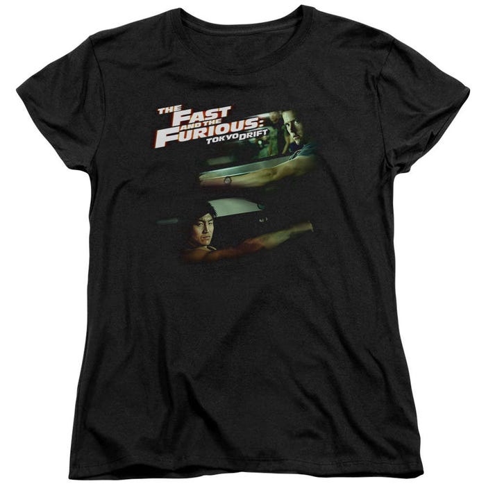 Drifting Together Fast and Furious Tokyo Drift  Womens T-Shirt