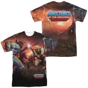 MASTERS OF THE UNIVERSE BATTLE Front & Back Sublimation T-Shirt