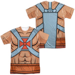 He Man Official Costume Front & Back Sublimation T-Shirt