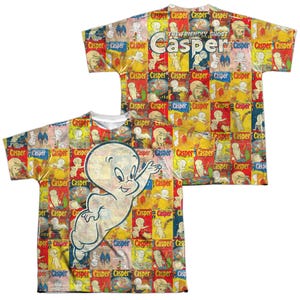 Casper Covered Back & Front Kids Sublimation T-Shirt