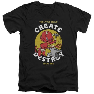 Hot Stuff Local Devil Create and Destroy V-Neck T-Shirt