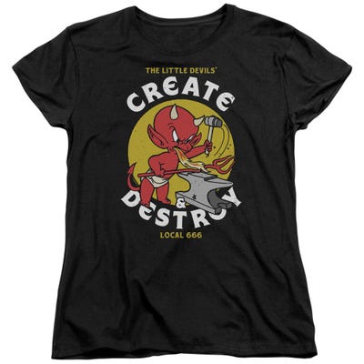 Hot Stuff Local Devil Create and Destroy Womens T-Shirt